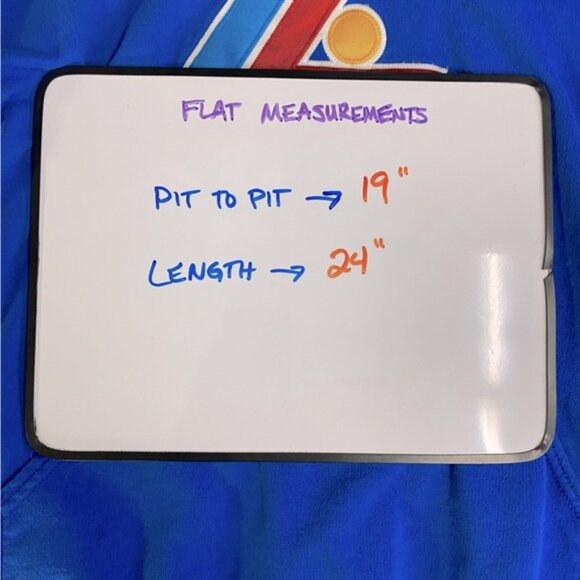 Vintage Jerzees Blue Lake Louise Pullover Hoodie S - Picture 5 of 16